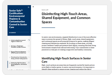 Course content example. 