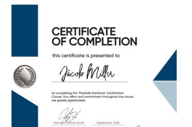 certificate example.